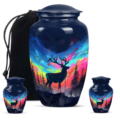 moose walking design urn for adult ashes