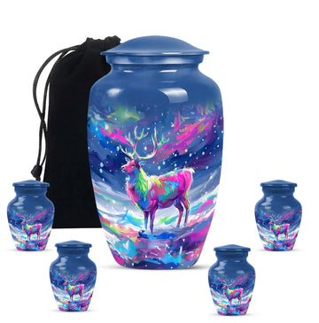 Large Urn with 4 Small Urn