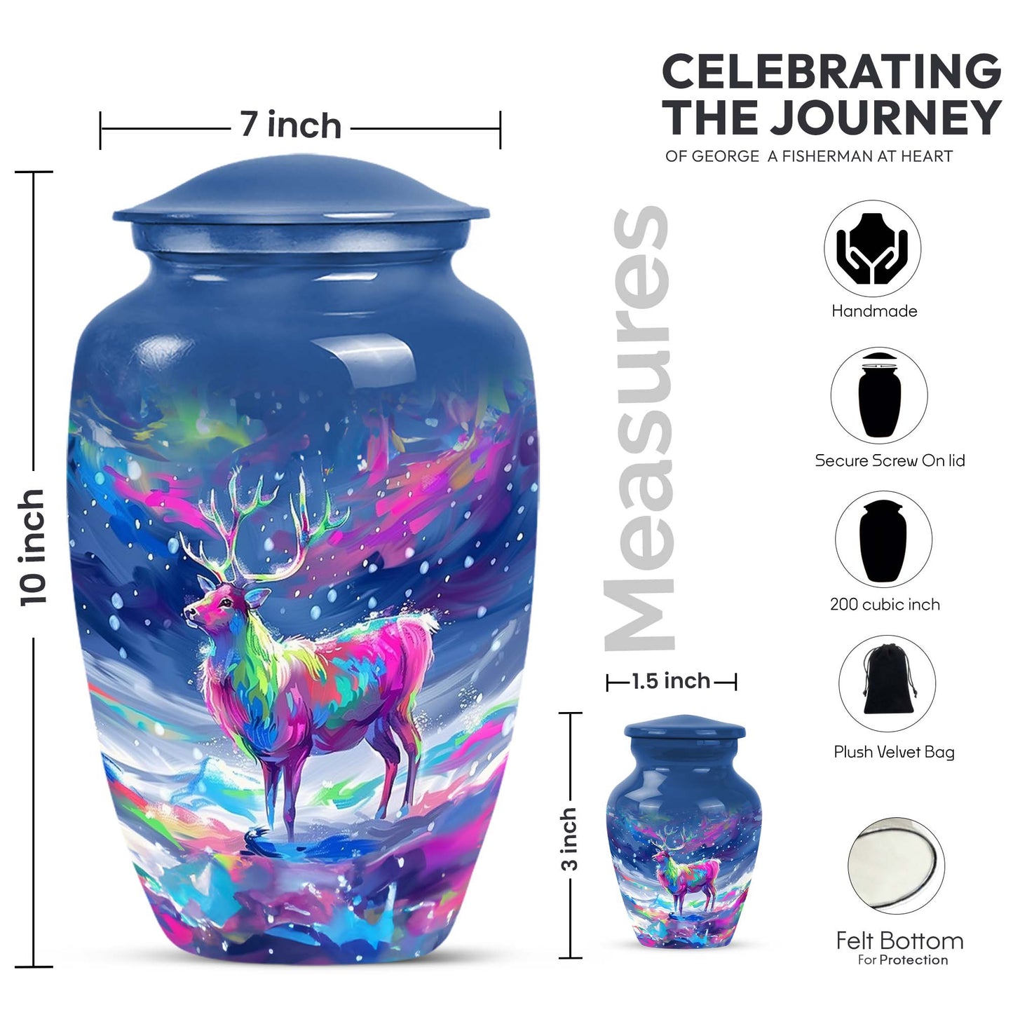 moose walking urn