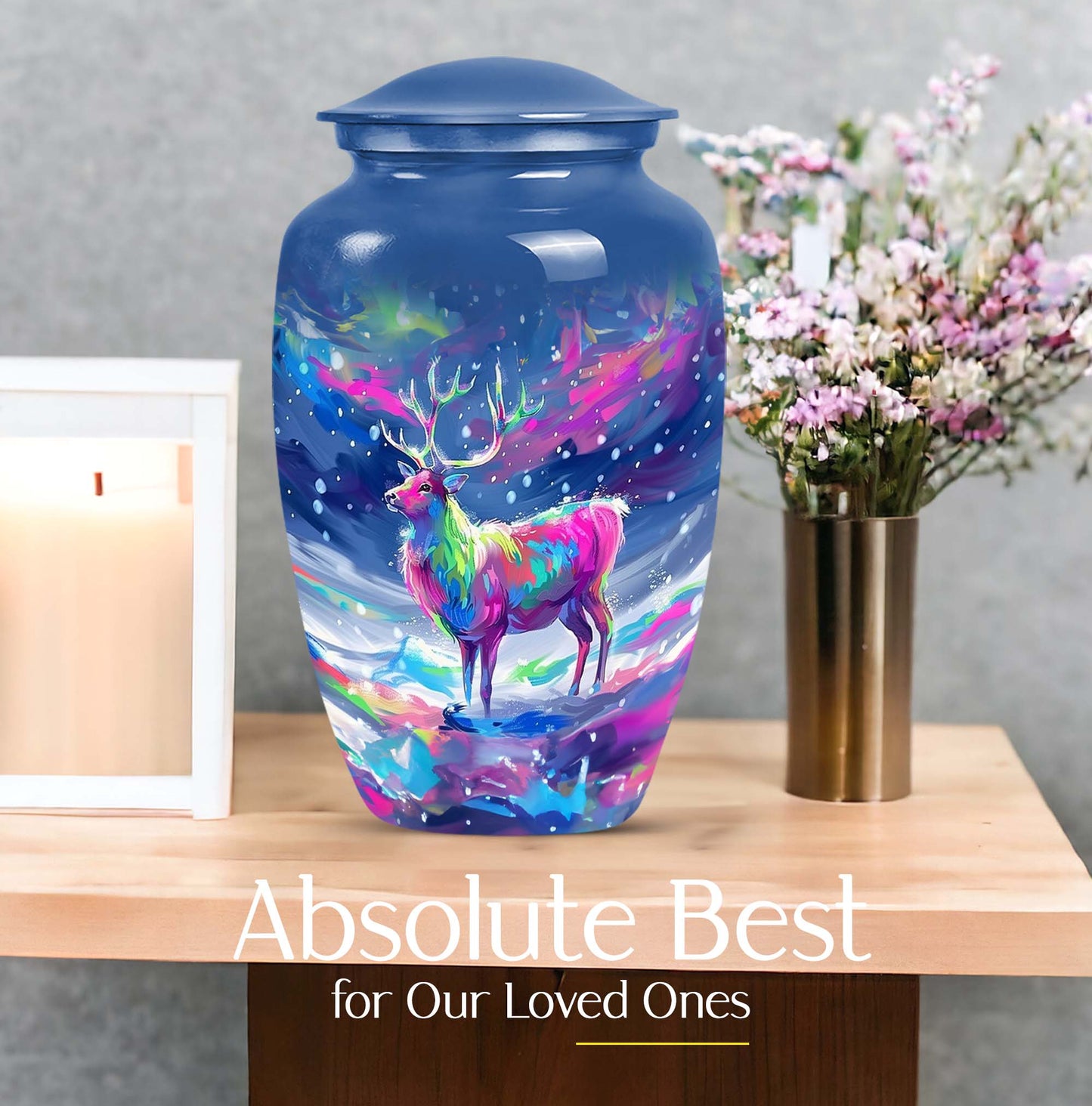 moose walking urn
