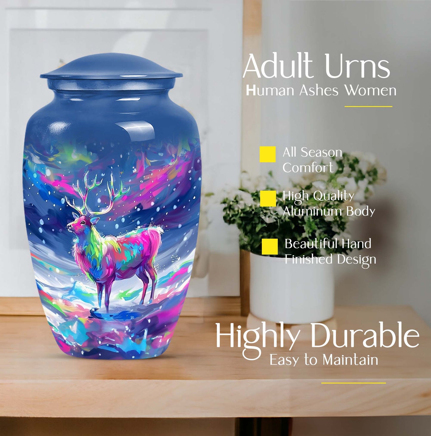 moose walking urn