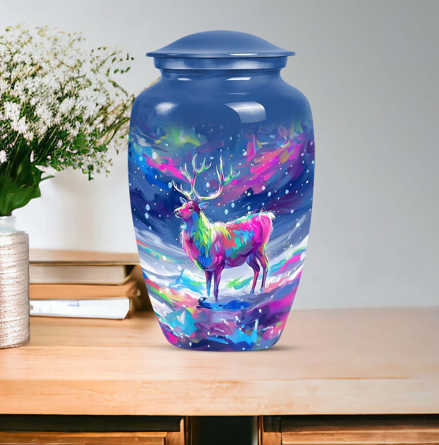 moose walking urn