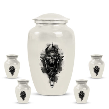 Large Urn with 4 Small Urn