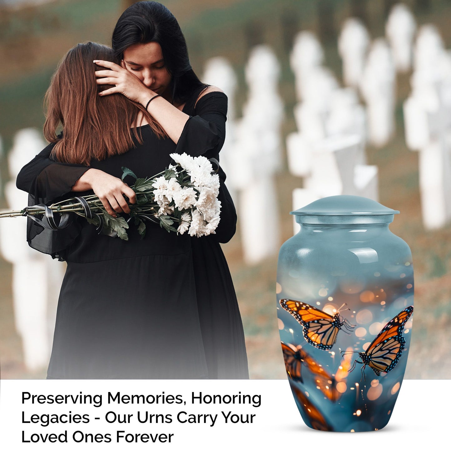 butterfly urn for human ashes