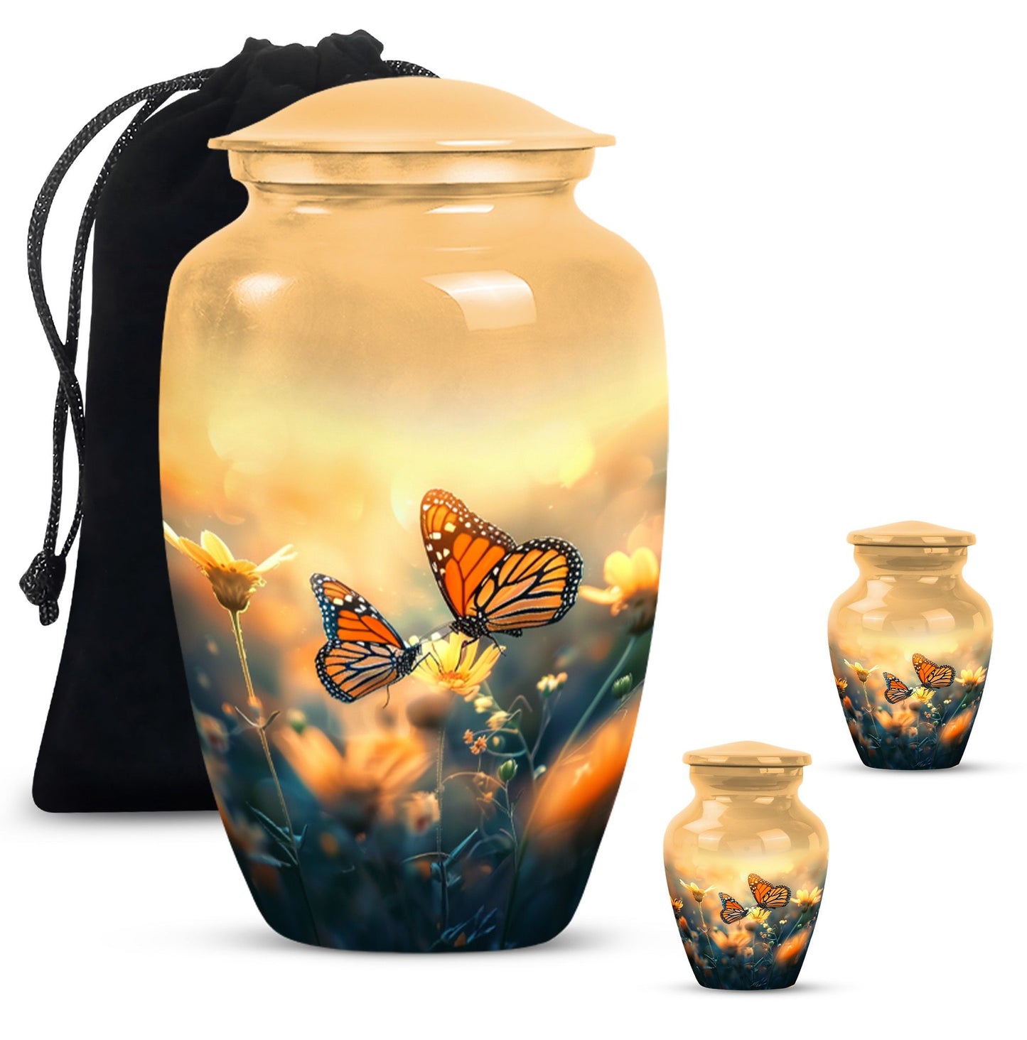 10-inch butterfly urn