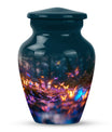 classic butterfly urn for adult ashes, personalizable.