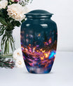 classic butterfly urn for adult ashes, personalizable.