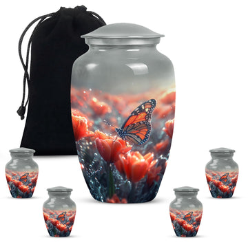 Large Urn with 4 Small Urn