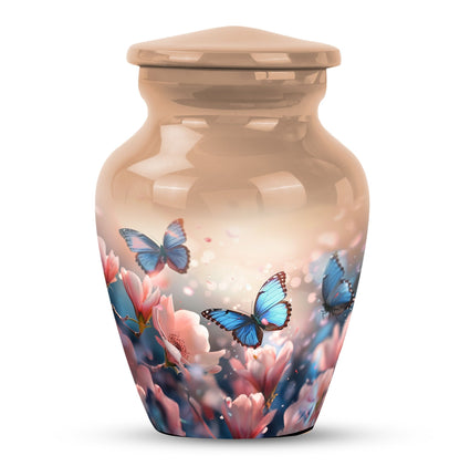 10-inch classic butterfly urn for men's ashes, customizable 