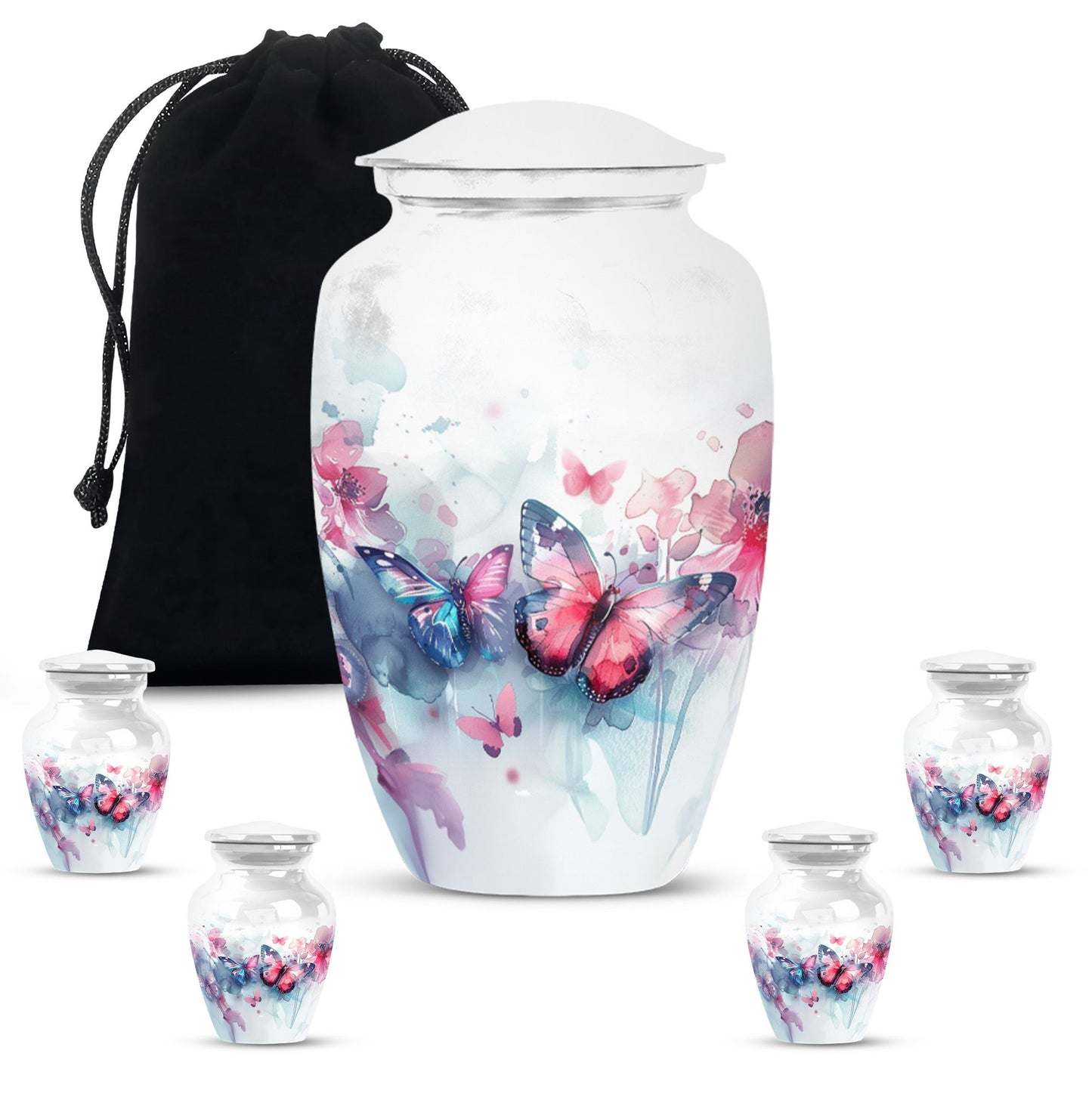 butterfly burial urn