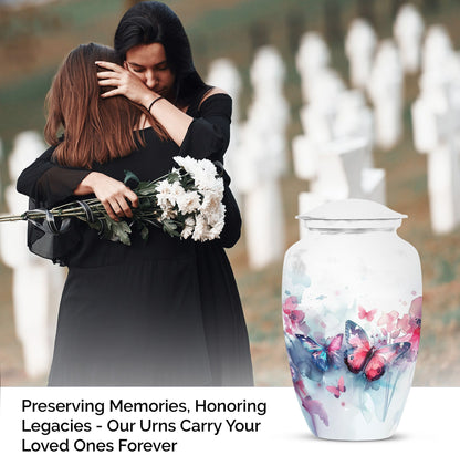 butterfly burial urn