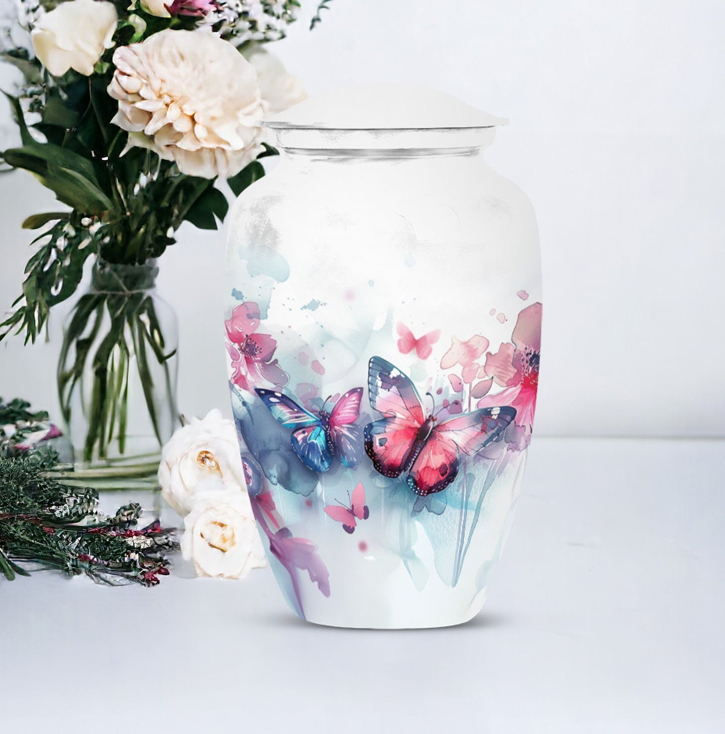 butterfly burial urn