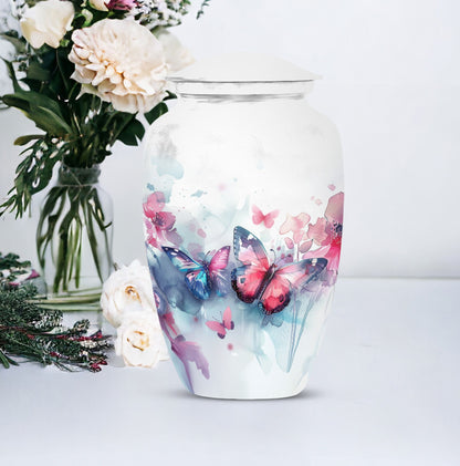 butterfly burial urn