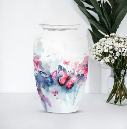 butterfly burial urn