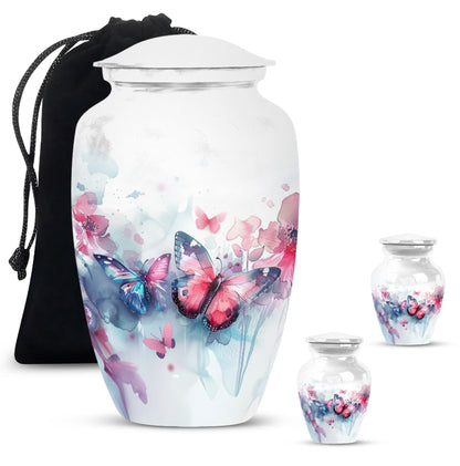 butterfly burial urn
