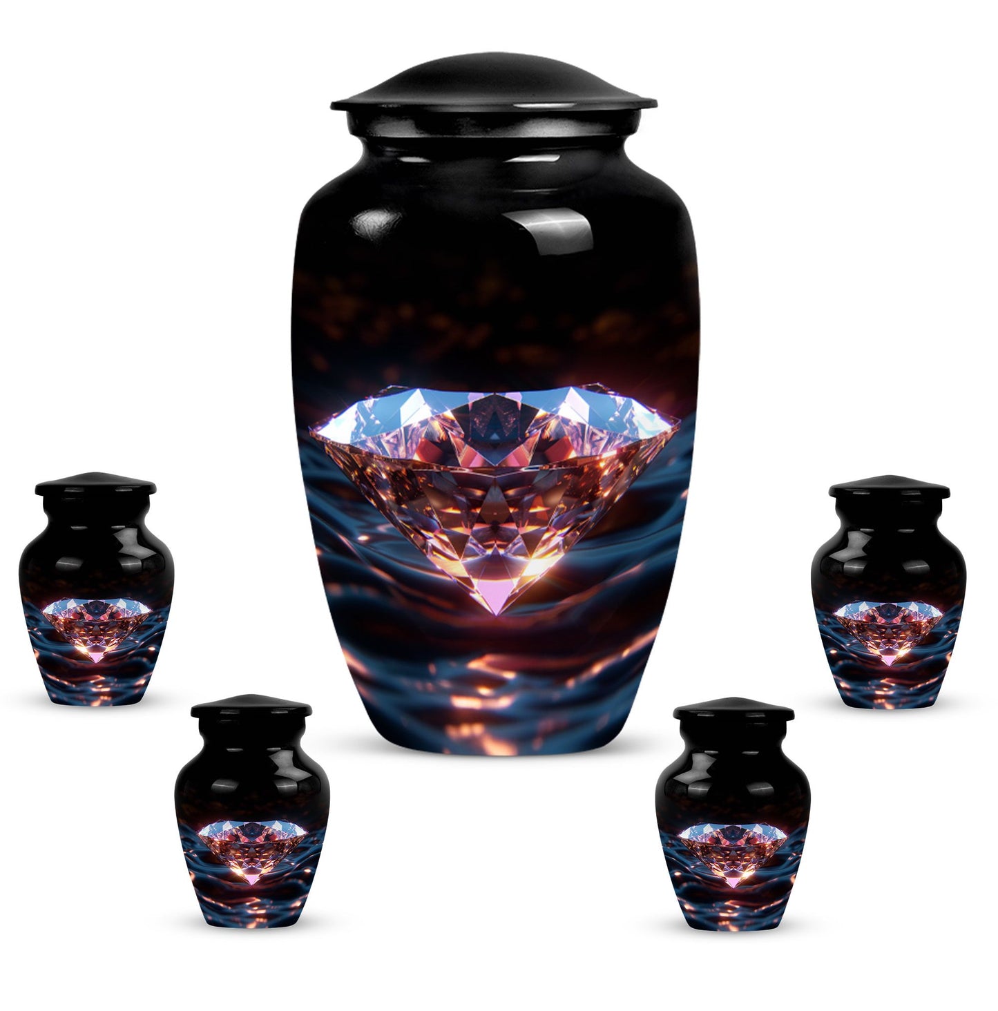 Abstract Designed Diamond Urn.
