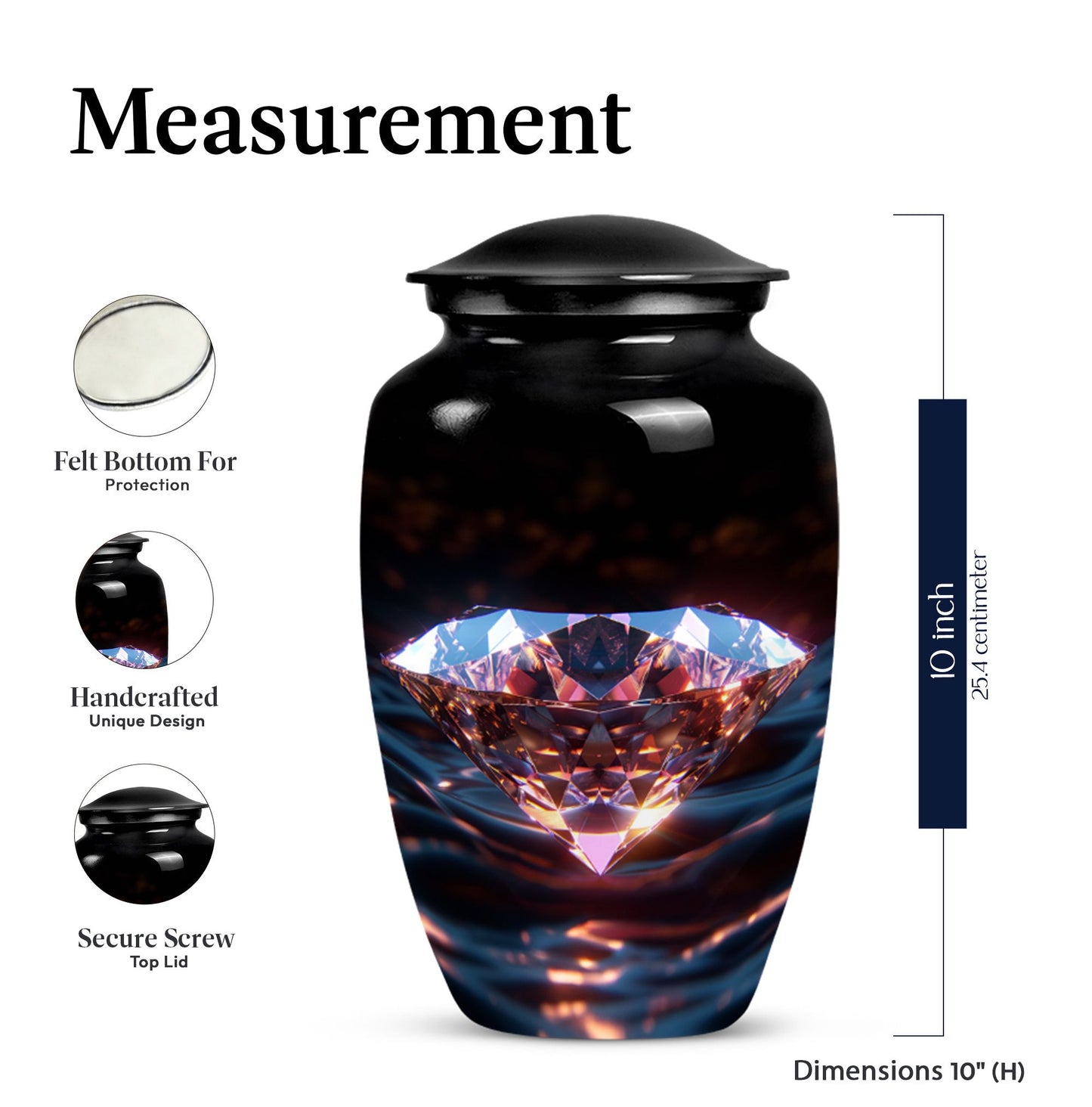 Abstract Designed Diamond Urn.