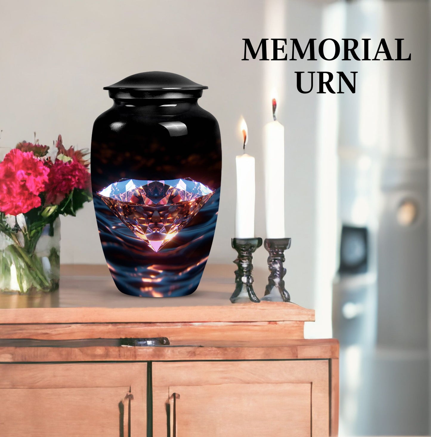 Abstract Designed Diamond Urn.