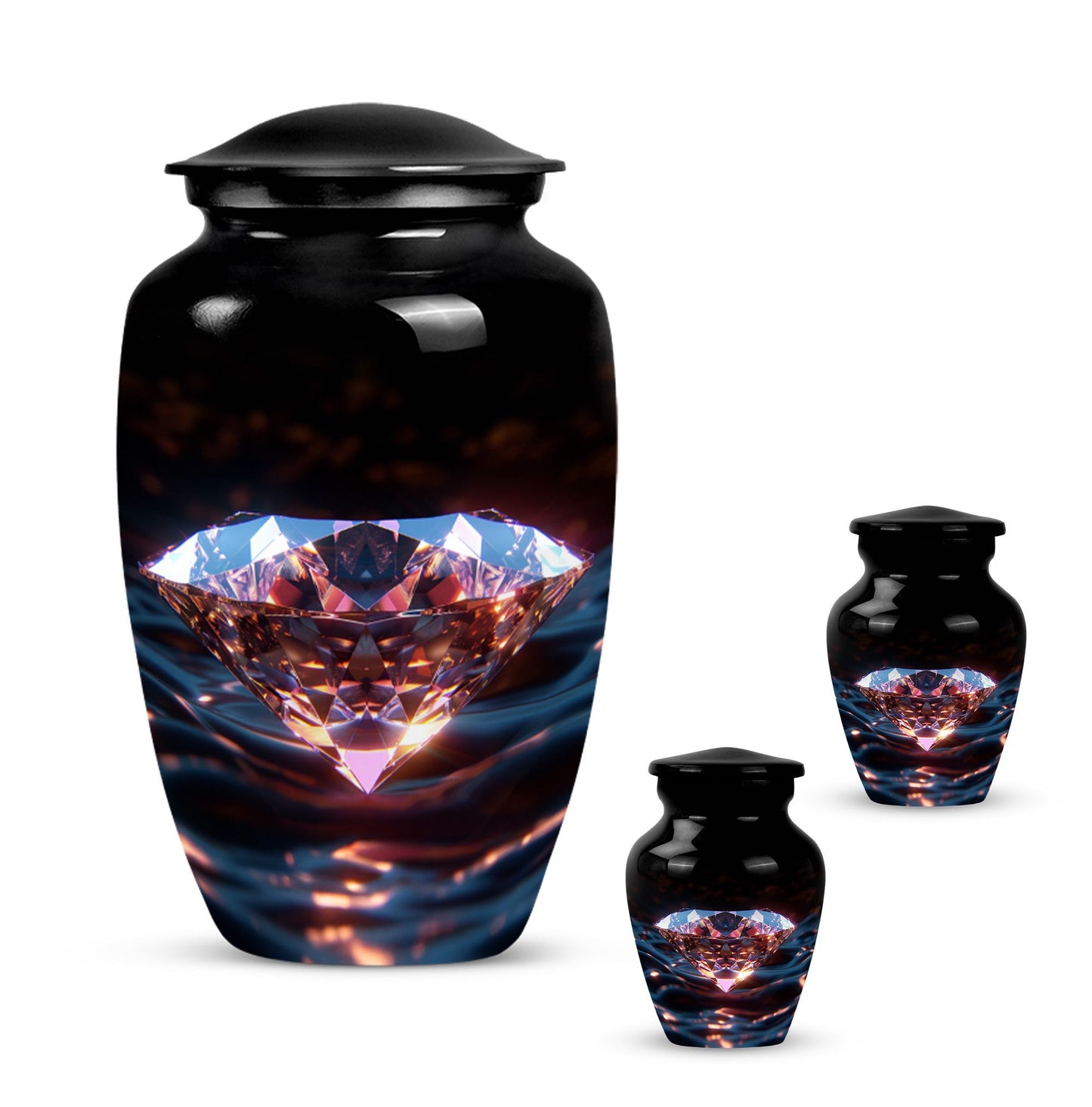 Abstract Designed Diamond Urn.