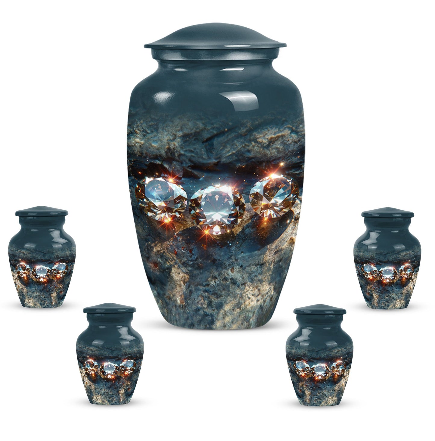 diamond cremation dad urn.