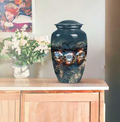 diamond cremation dad urn.