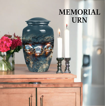 diamond cremation dad urn.