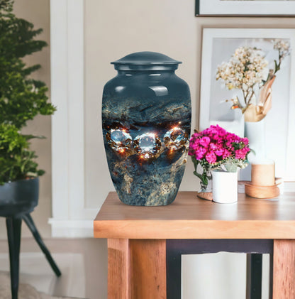 diamond cremation dad urn.