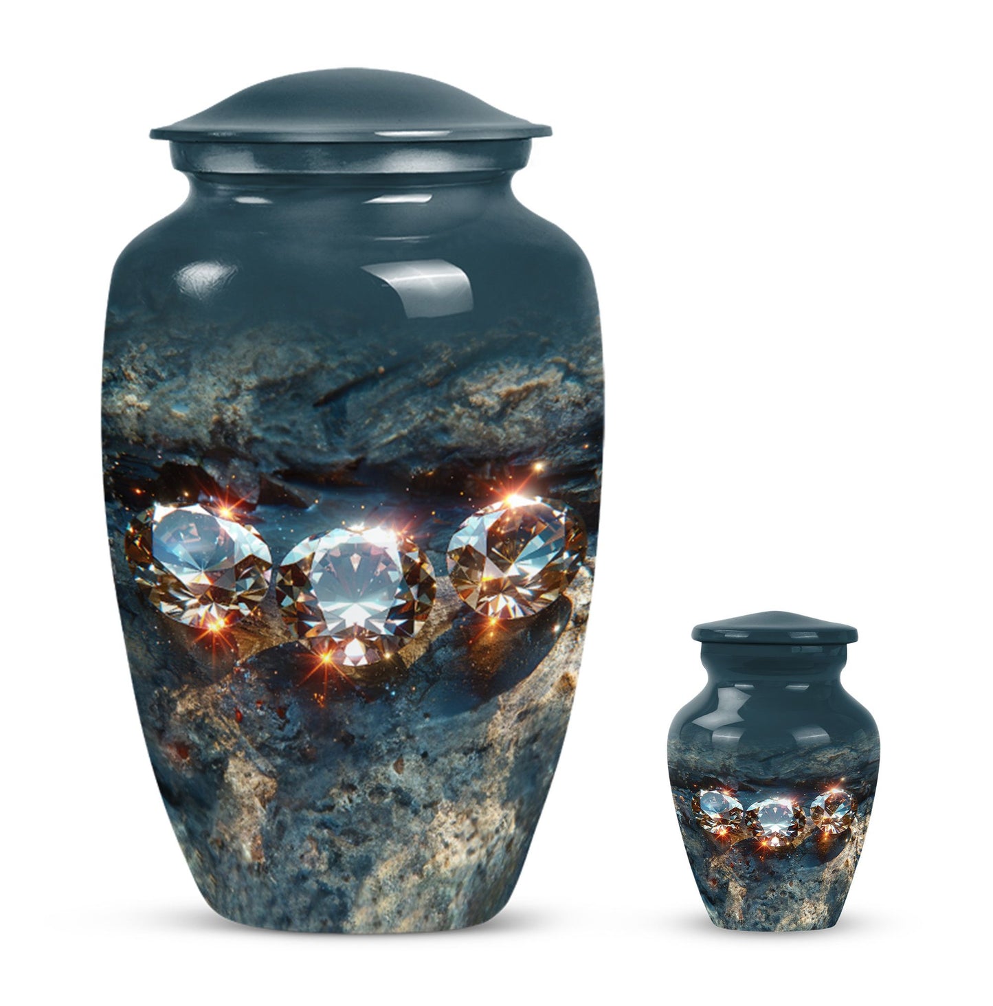 diamond cremation dad urn.