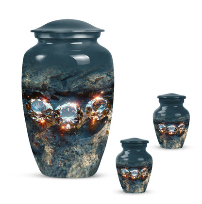 diamond cremation dad urn.