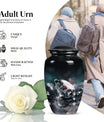 10-inch diamond cremation urn