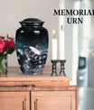10-inch diamond cremation urn