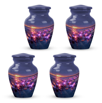 Classic 10-inch diamond urn for adult ashes.