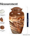 10-inch diamond Urn, classic design cremation urn.