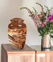 10-inch diamond Urn, classic design cremation urn.