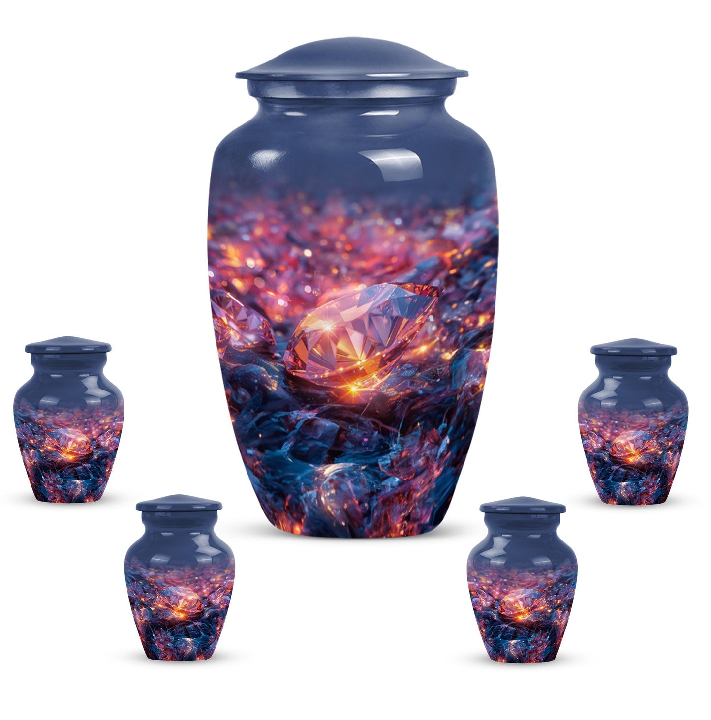 10-inch diamond Urn, classic design
