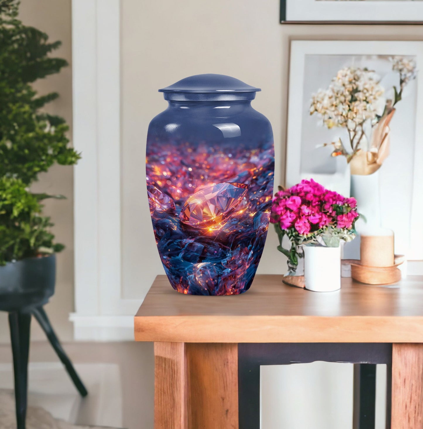 10-inch diamond Urn, classic design