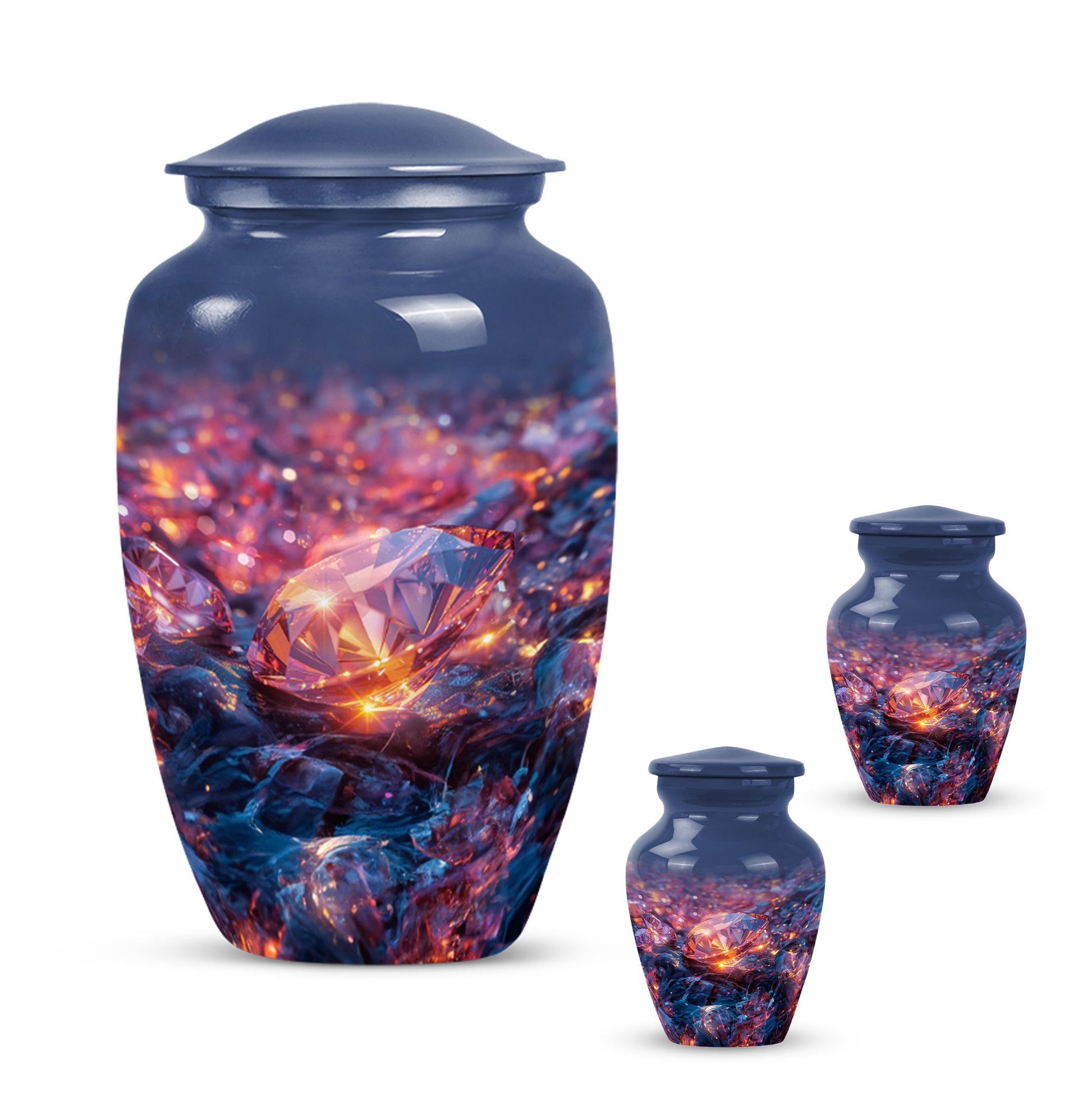 10-inch diamond Urn, classic design