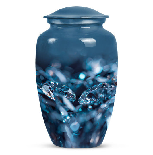 diamond urn for memorial burial