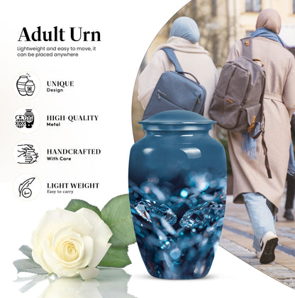 diamond urn for memorial burial