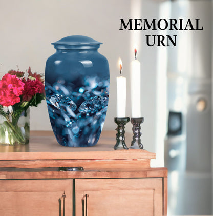 diamond urn for memorial burial
