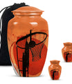 classic basketball urn for men's ashes.