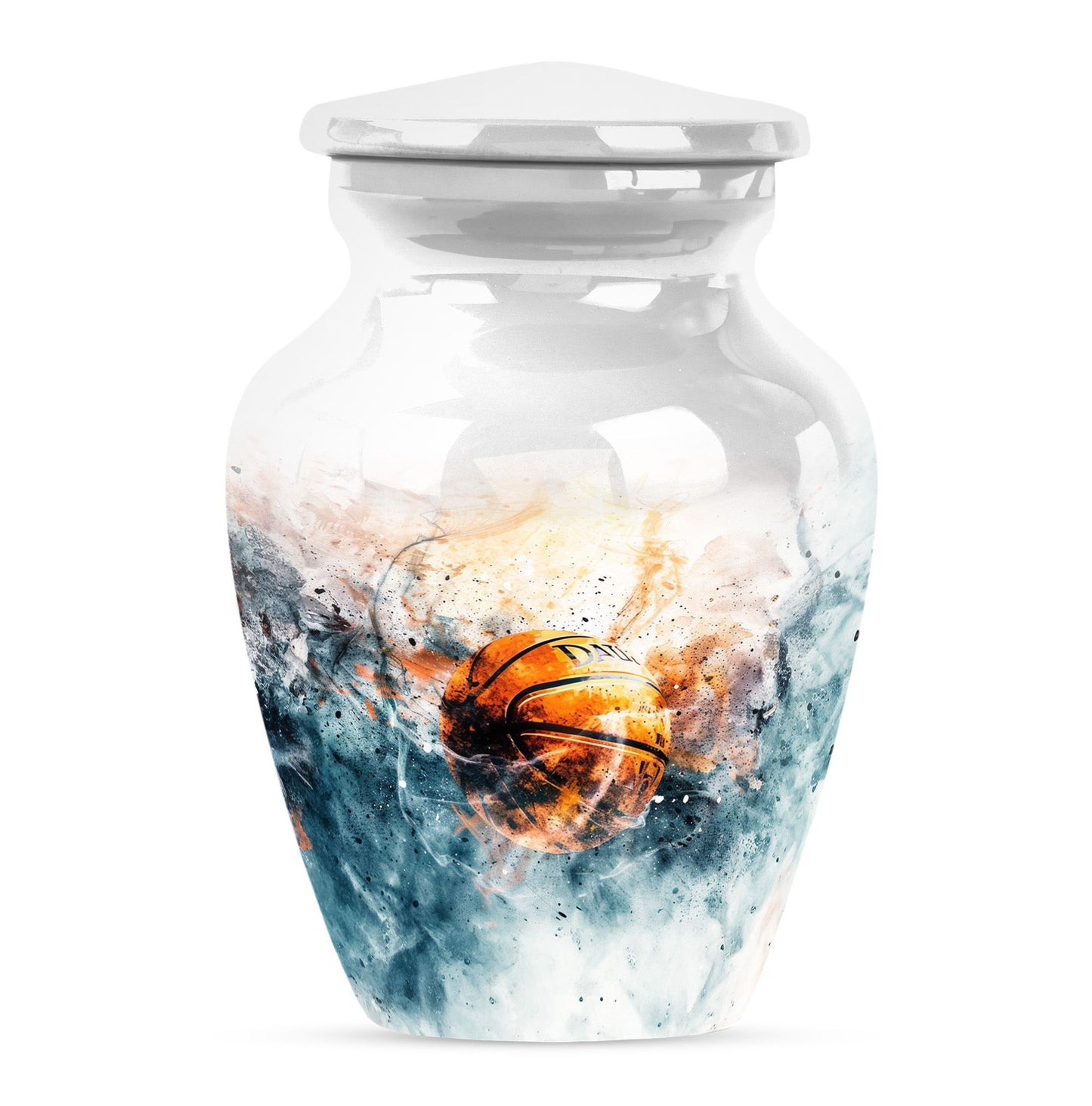 basketball memorial urn for men ashes.