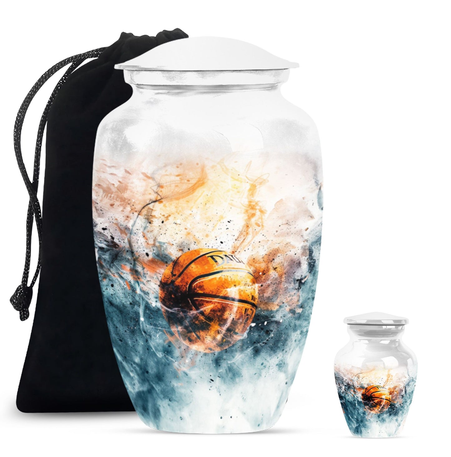 basketball memorial urn for men ashes.