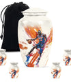 classic abstract basketball urn for memorialization.
