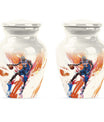 classic abstract basketball urn for memorialization.