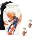 classic abstract basketball urn for memorialization.
