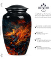 fire urn for adult male ashes