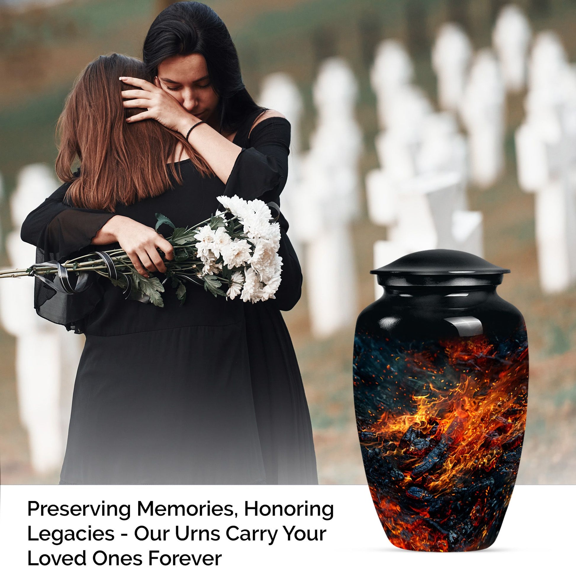 fire urn for adult male ashes