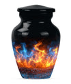 Classic fire urn, 10-inch aluminum memorial urn for ashes