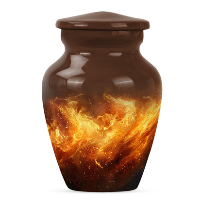 classic fire urn for cremation, with personalized engraving